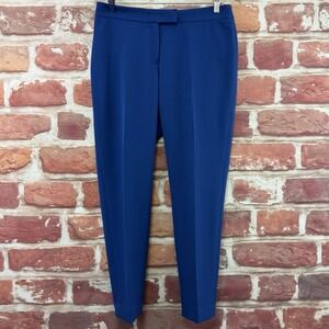 Anne Klein Pants Women's Medium Blue Straight Leg Career Work Office Trousers